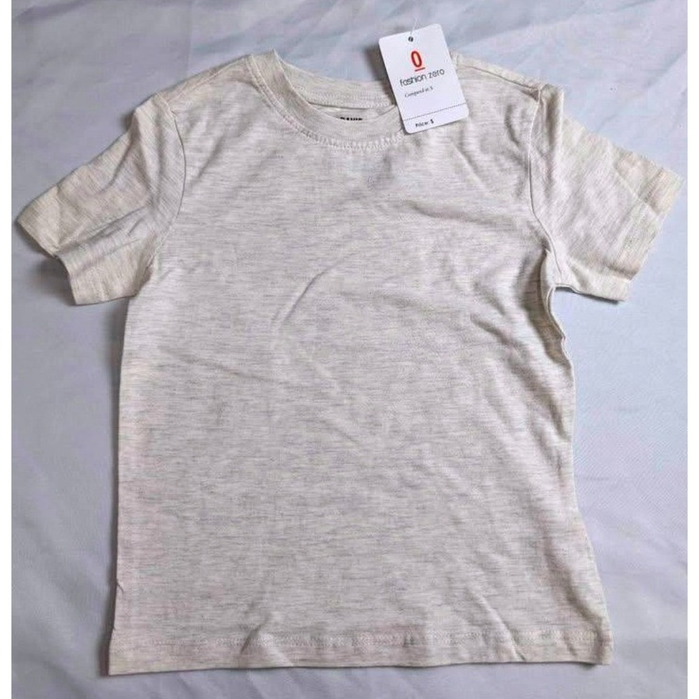 Buffalo David Bitton ~ T-Shirt ~ Kids 3T ~Heather Oatmeal Short Sleeve Basic Tee